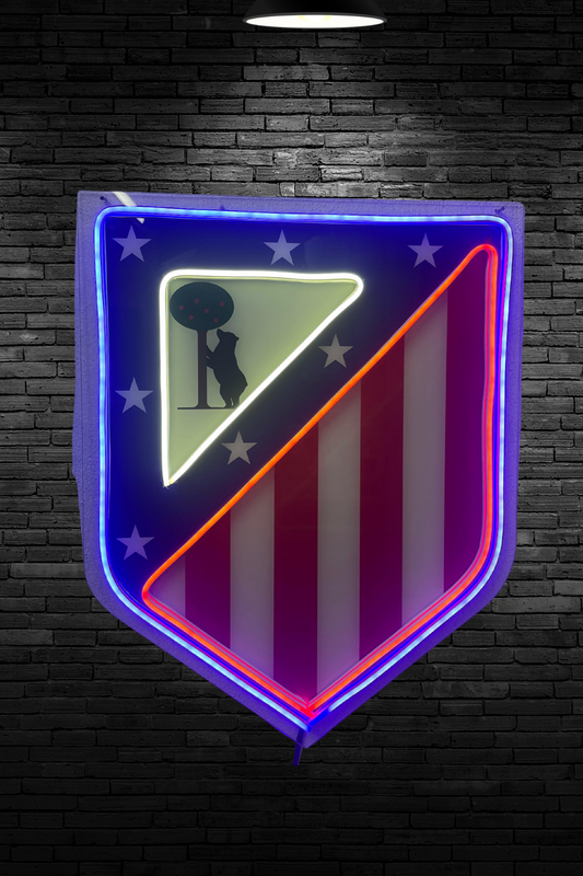 Atlético Madrid Neon Logo Işık | LED Dekoratif Duvar Aydınlatma