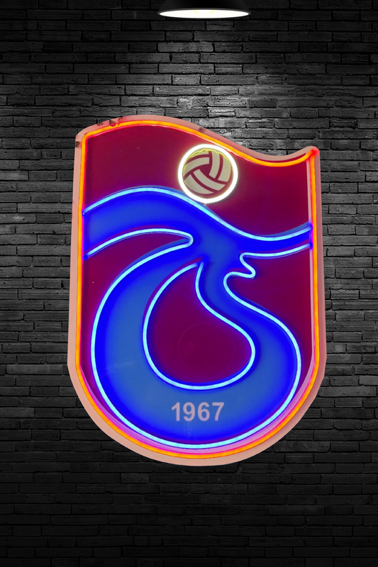 Trabzonspor Neon Logo Işık | LED Dekoratif Duvar Aydınlatma