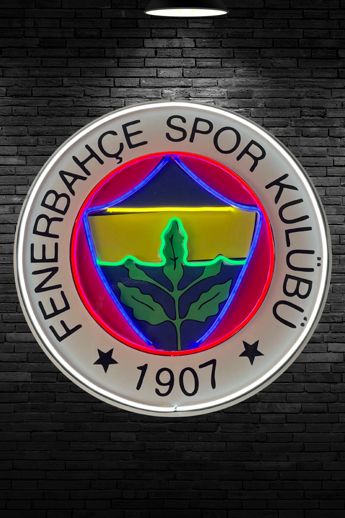 Fenerbahçe Neon Logo Işık | LED Dekoratif Duvar Aydınlatma
