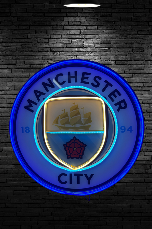 Manchester City  Neon Logo Işık | LED Dekoratif Duvar Aydınlatma