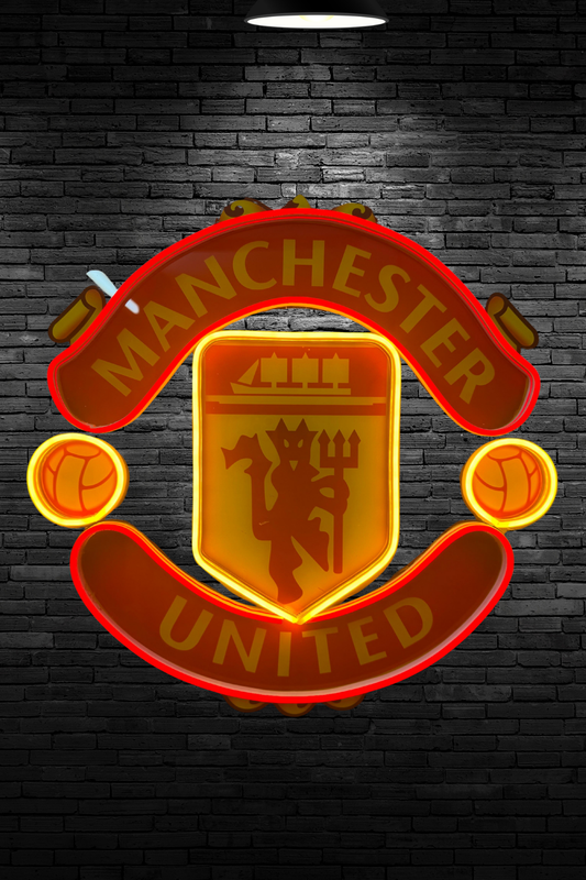 Manchester United  Neon Logo Işık | LED Dekoratif Duvar Aydınlatma
